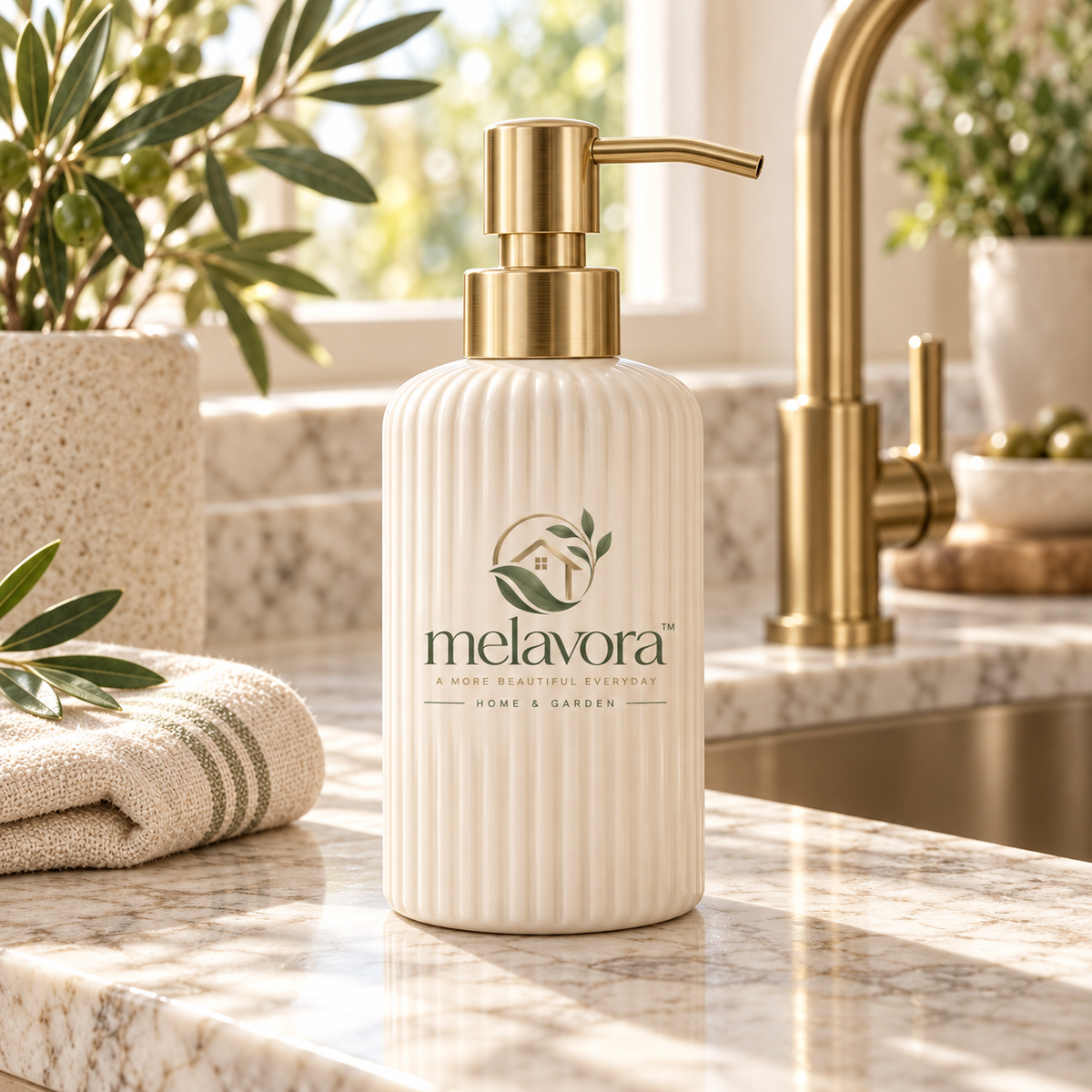 Melavora™ PurePress Countertop Soap Dispenser