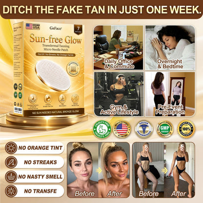 ✨👍𝗚𝗮𝗳𝗮𝗰𝗲® Sunless Natural Glow Transdermal Tanning Micro-Needle Patch