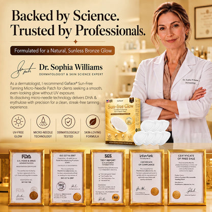 ✨👍𝗚𝗮𝗳𝗮𝗰𝗲® Sunless Natural Glow Transdermal Tanning Micro-Needle Patch