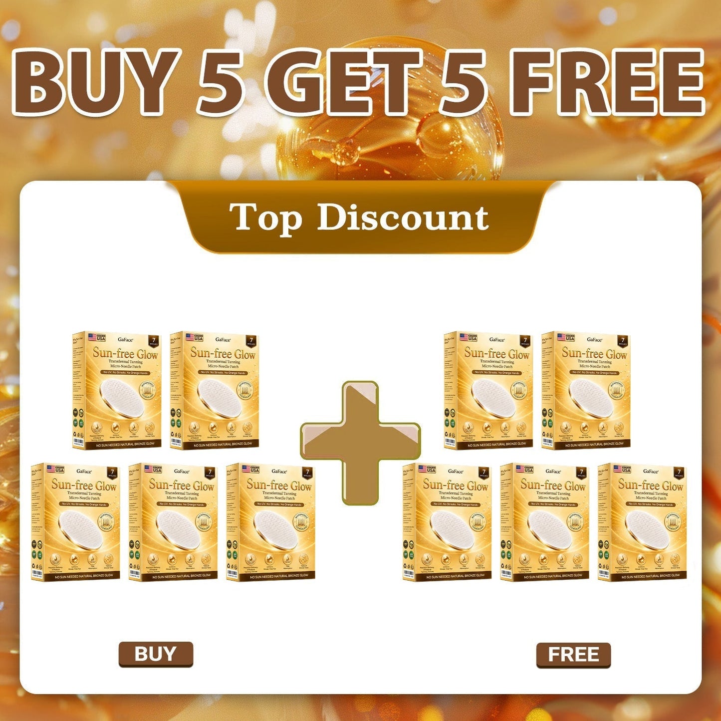✨👍𝗚𝗮𝗳𝗮𝗰𝗲® Sunless Natural Glow Transdermal Tanning Micro-Needle Patch