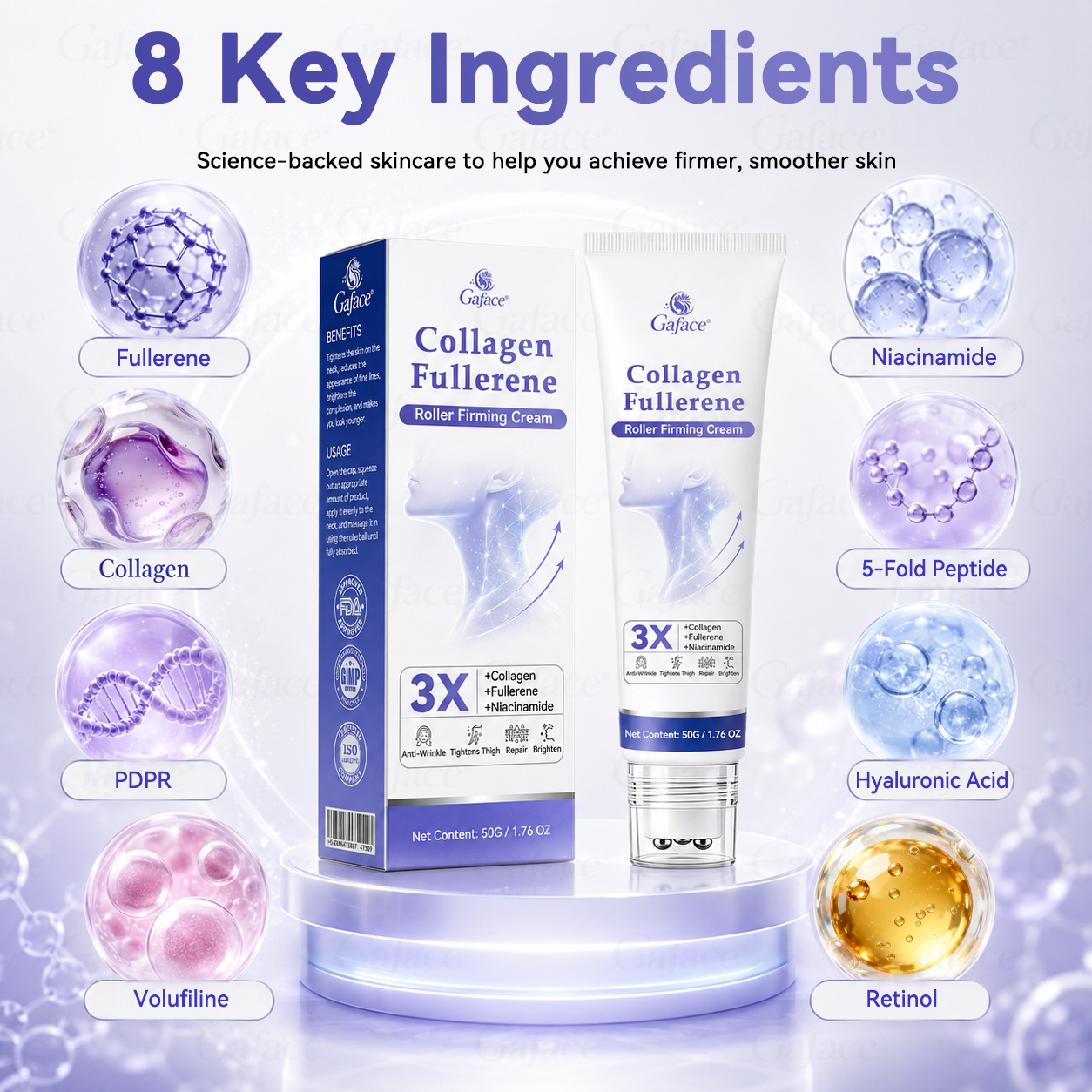 ✨👍𝐆𝐚𝐟𝐚𝐜𝐞® 𝐂𝐨𝐥𝐥𝐚𝐠𝐞𝐧 & 𝐅𝐮𝐥𝐥𝐞𝐫𝐞𝐧𝐞 𝐑𝐨𝐥𝐥𝐞𝐫 𝐅𝐢𝐫𝐦𝐢𝐧𝐠 𝐂𝐫𝐞𝐚𝐦