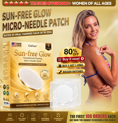 ✨👍𝗚𝗮𝗳𝗮𝗰𝗲® Sunless Natural Glow Transdermal Tanning Micro-Needle Patch