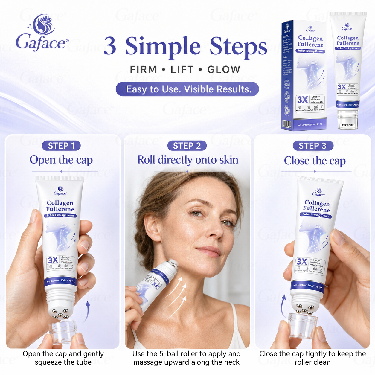 ✨👍𝐆𝐚𝐟𝐚𝐜𝐞® 𝐂𝐨𝐥𝐥𝐚𝐠𝐞𝐧 & 𝐅𝐮𝐥𝐥𝐞𝐫𝐞𝐧𝐞 𝐑𝐨𝐥𝐥𝐞𝐫 𝐅𝐢𝐫𝐦𝐢𝐧𝐠 𝐂𝐫𝐞𝐚𝐦