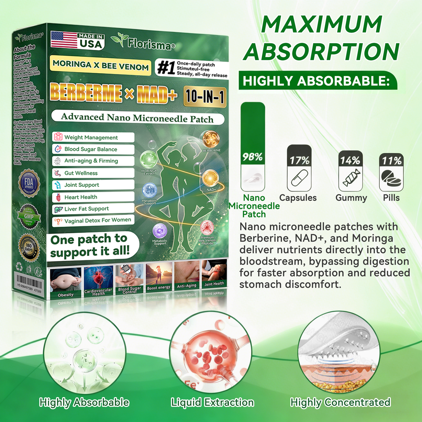 ✨👍𝐎𝐟𝐟𝐢𝐜𝐢𝐚𝐥 𝐔𝐒 𝐒𝐭𝐨𝐫𝐞 🇺🇸  |  𝐅𝐥𝐨𝐫𝐢𝐬𝐦𝐚® 𝐌𝐨𝐫𝐢𝐧𝐠𝐚 · 𝐁𝐞𝐫𝐛𝐞𝐫𝐢𝐧𝐞 × 𝐍𝐀𝐃+ 𝟏𝟎-𝐢𝐧-𝟏 𝐀𝐝𝐯𝐚𝐧𝐜𝐞𝐝 𝐍𝐚𝐧𝐨 𝐌𝐢𝐜𝐫𝐨𝐧𝐞𝐞𝐝𝐥𝐞 𝐏𝐚𝐭𝐜𝐡 — 𝐎𝐧𝐜𝐞 𝐃𝐚𝐢𝐥𝐲, 𝐕𝐢𝐬𝐢𝐛𝐥𝐞 𝐑𝐞𝐬𝐮𝐥𝐭𝐬 𝐢𝐧 𝟕 𝐃𝐚𝐲𝐬