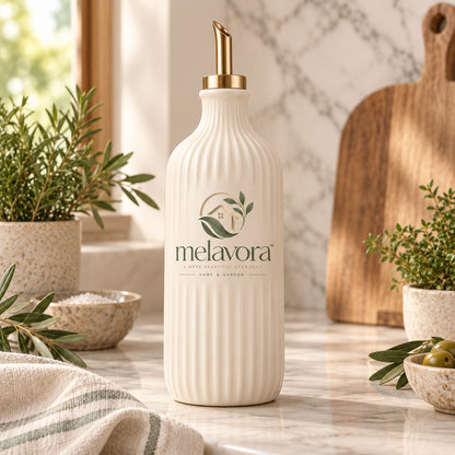Melavora™ OlivePour Ceramic Oil Dispenser