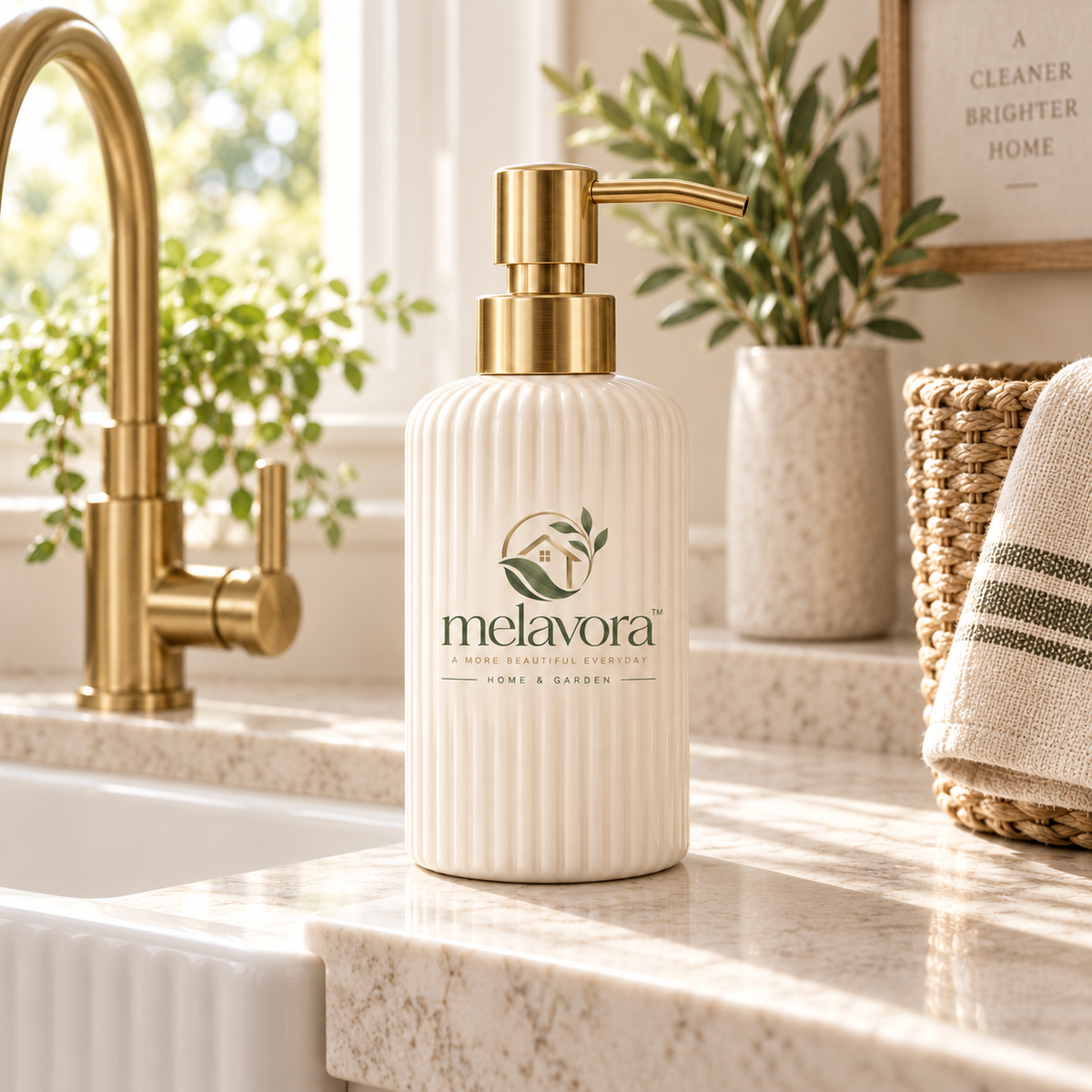Melavora™ PurePress Countertop Soap Dispenser