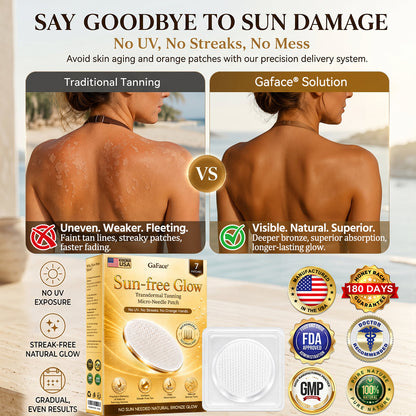 ✨👍𝗚𝗮𝗳𝗮𝗰𝗲® Sunless Natural Glow Transdermal Tanning Micro-Needle Patch